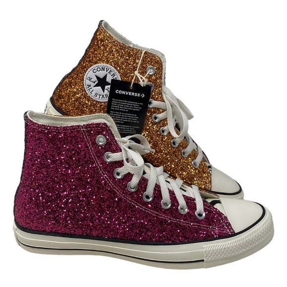Converse Shoes - Converse Chuck Taylor High Synthetic Multi Women Sneakers Custom 173144C-PORWHT
